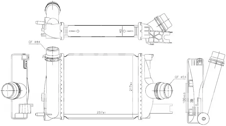 ORIS IRN148040 Turbo Radyatörü 144963014R