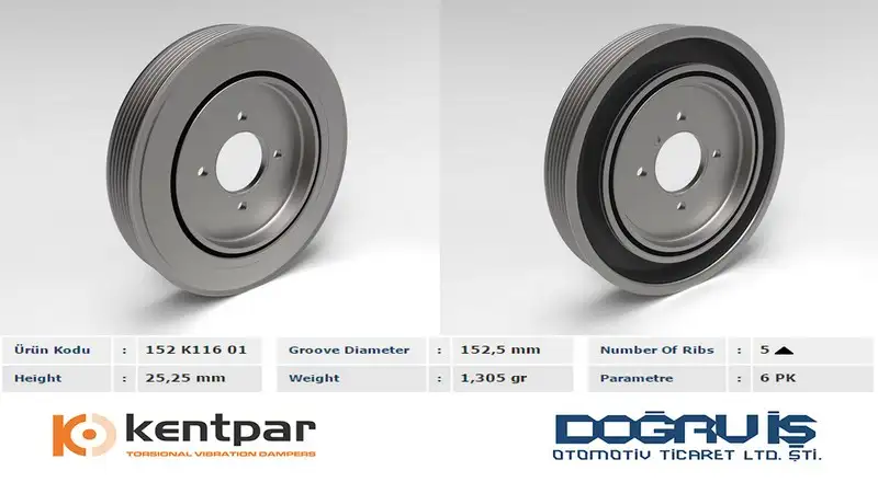 KENTPAR K11601 Krank Kasnağı