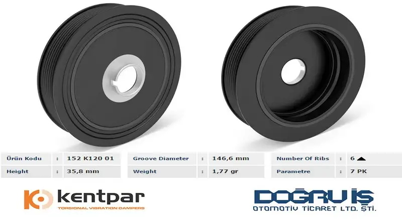 KENTPAR K12001 Krank Kasnağı 8200267867