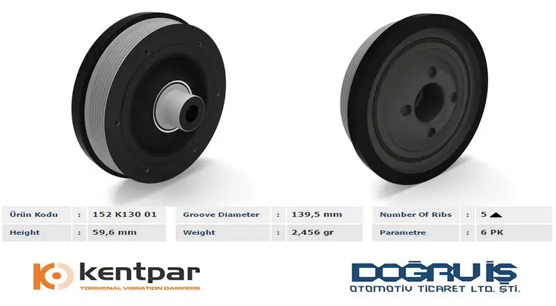 KENTPAR K13001 Krank Kasnağı