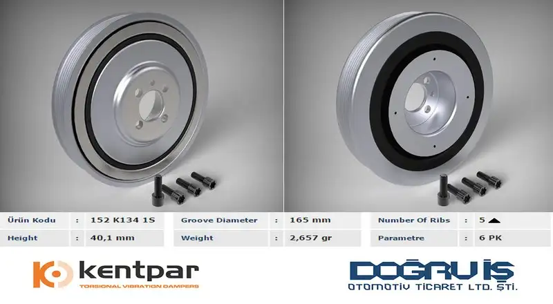 KENTPAR K1341S Krank Kasnağı