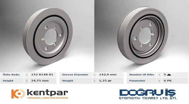 KENTPAR K14801 Krank Kasnağı