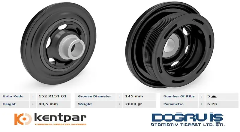 KENTPAR K15101 Krank Kasnağı
