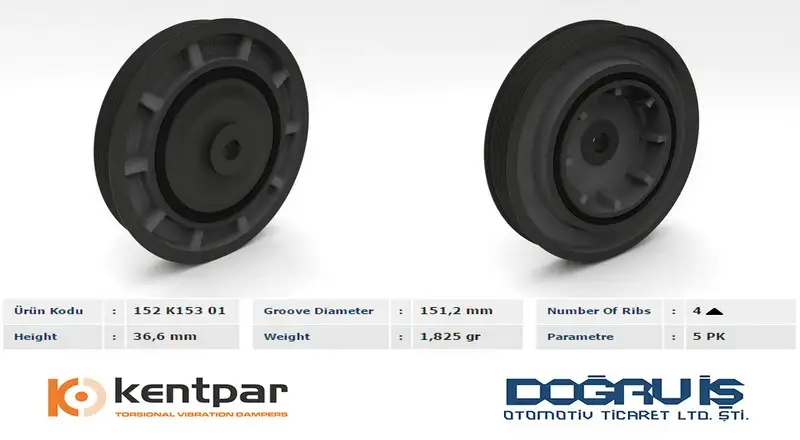 KENTPAR K15301 Krank Kasnağı