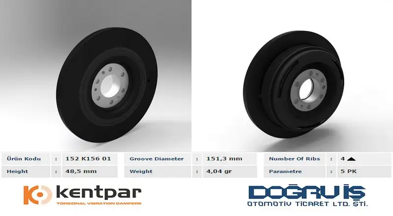 KENTPAR K15601 Krank Kasnağı