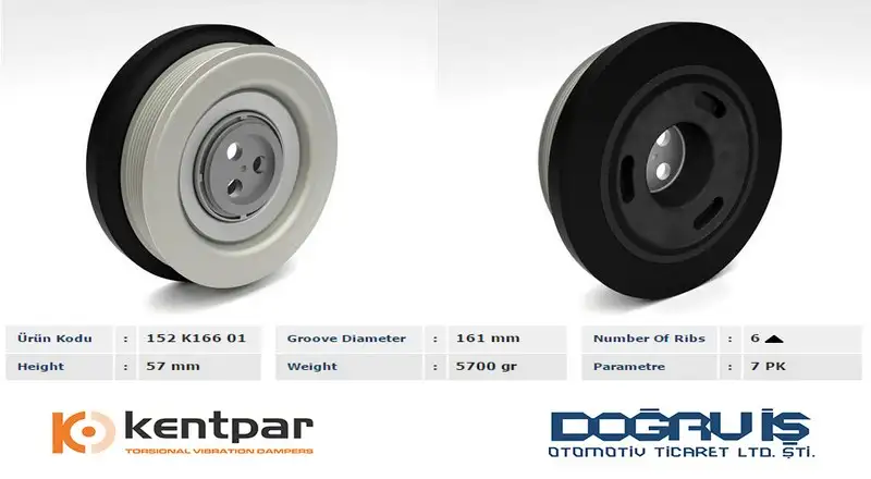 KENTPAR K16601 Krank Kasnağı