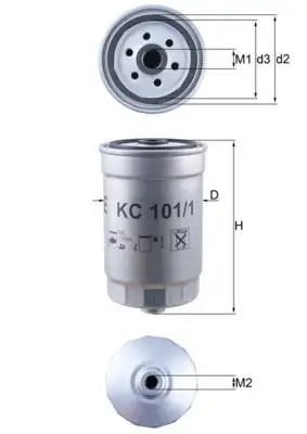 MAHLE KC101/1 Yakıt Filtresi