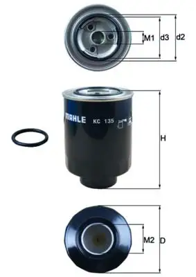 MAHLE KC135D Yakıt Filtresi