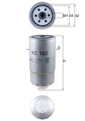 MAHLE KC182 Yakıt Filtresi