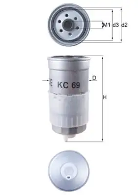 MAHLE KC69 Yakıt Filtresi