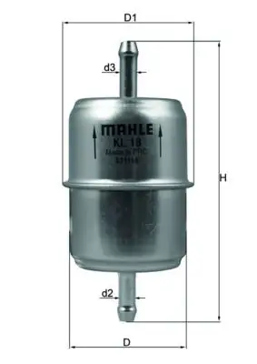 MAHLE KL18OF Yakıt Filtresi A0024770001
