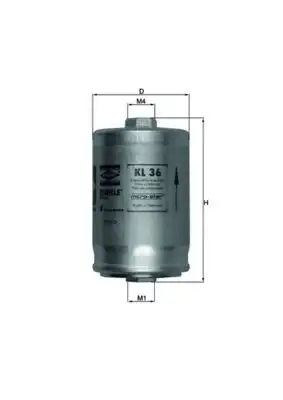 MAHLE KL36 Yakıt Filtresi AK11LA