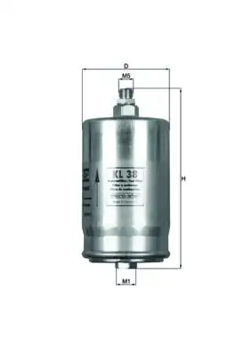 MAHLE KL38 Yakıt Filtresi
