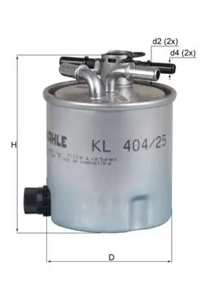 MAHLE KL404/25 Yakıt Filtresi