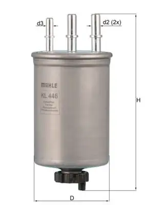 MAHLE KL446 Yakıt Filtresi