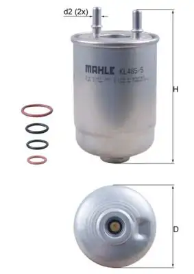 MAHLE KL485/5D Yakıt Filtresi