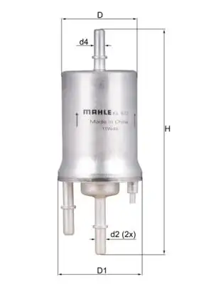 MAHLE KL572 Yakıt Filtresi 1K0201051C