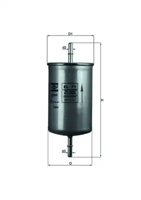MAHLE KL71 Yakıt Filtresi