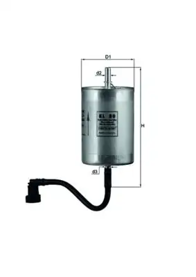 MAHLE KL80 Yakıt Filtresi 99611025301
