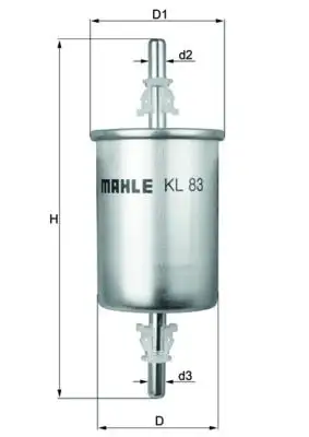 MAHLE KL83 Yakıt Filtresi