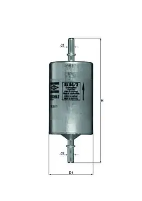 MAHLE KL84/2 Yakıt Filtresi A6394770001