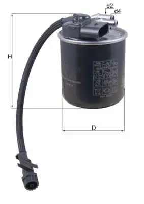 MAHLE KL912 Yakıt Filtresi A6510902952