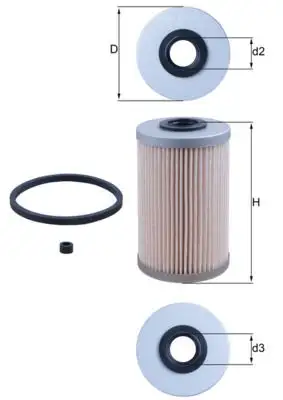 MAHLE KX204D Yakıt Filtresi