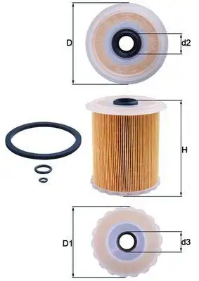 MAHLE KX75D Yakıt Filtresi 8671002064