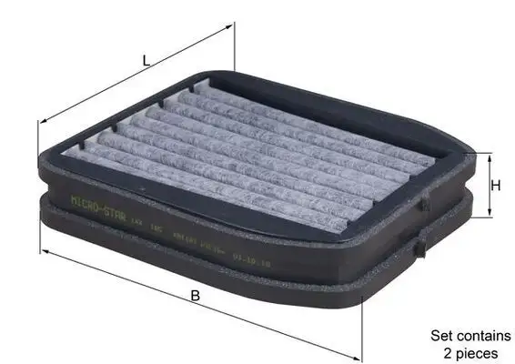 MAHLE LKK165/S Polen Filtresi (Karbonlu) A2118301200