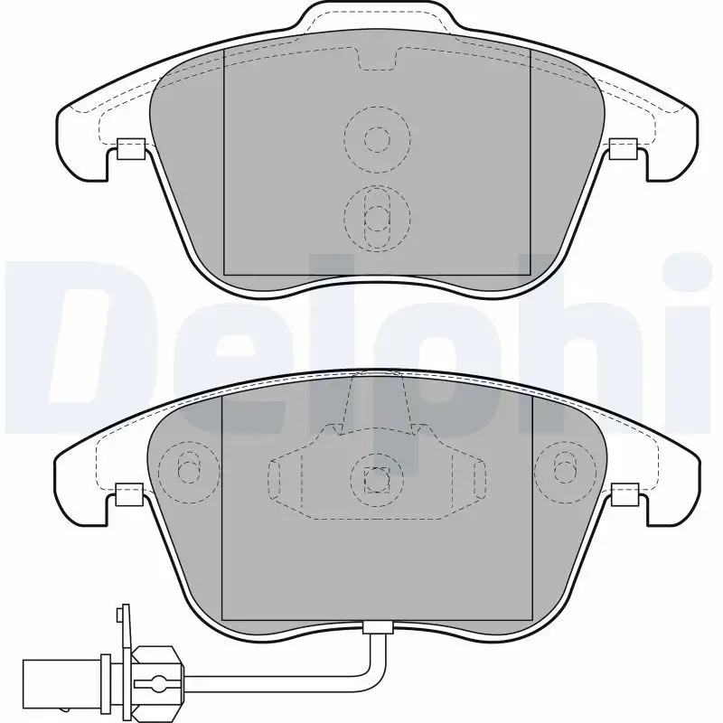 DELPHI LP2107 Ön Fren Balatası 8K0698151F