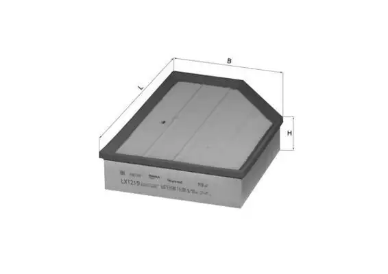 MAHLE LX1219 Hava Filtresi 30636551