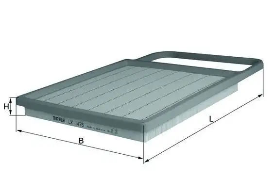 MAHLE LX1475 Hava Filtresi 03D129620