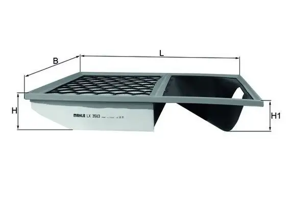 MAHLE LX3583 Hava Filtresi 5801317096
