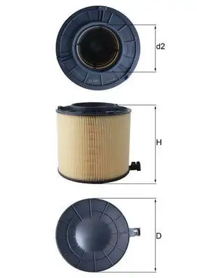 MAHLE LX4406 Hava Filtresi 8W0133843C