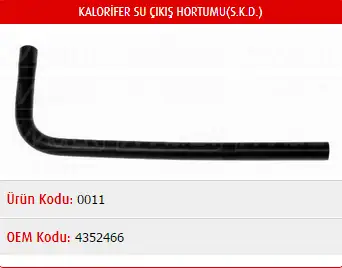 MASTER M0011 Kalorifer Hortumu 4352466