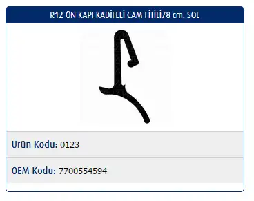 MASTER M0123 Kapı Fitili 7700554594