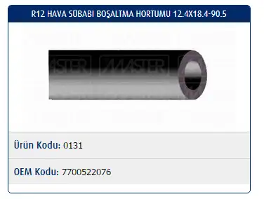 MASTER M0131 Devirdaim Hortumu 7700522076
