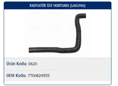 MASTER M0620 Radyatör Üst Hortumu 7700824555