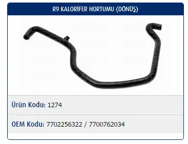 MASTER M1274 Kalorifer Hortumu