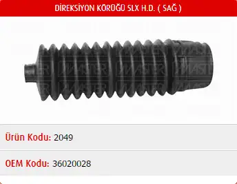 MASTER M2049 Rot Körüğü (Sağ) 36020028