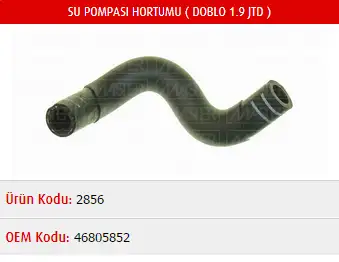 MASTER M2856 Devirdaim Hortumu 46805852