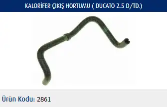 MASTER M2861 Kalorifer Hortumu 6466TC