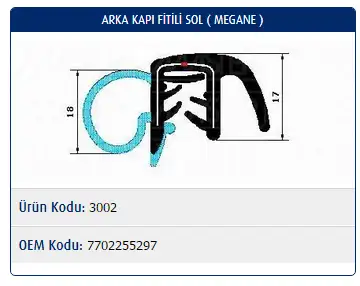 MASTER M3002 Kapı Fitili 7702255297
