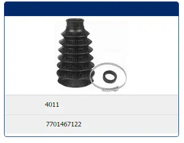 MASTER M4011 Dış Aks Körüğü 7701467122