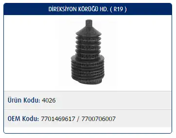 MASTER M4026 Rot Körüğü 7700781095