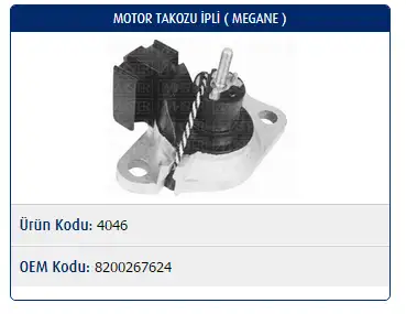MASTER M4046 Motor Takozu 8200267624
