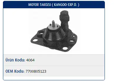 MASTER M4064 Motor Takozu 7700805123