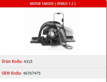 MASTER M4315 Motor Takozu 46767475