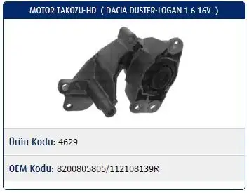 MASTER M4629 Motor Takozu 8200805805