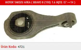 MASTER M4721 Motor Takozu (Arka) 51811543